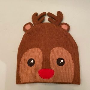 Festive reindeer beanie from target. For kids.